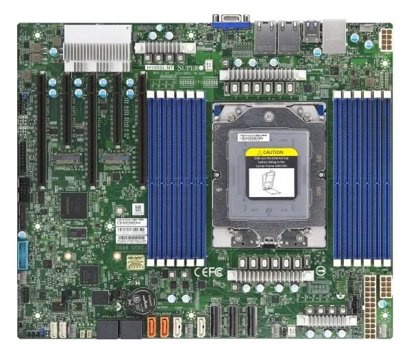 Supermicro H13SSL-NT Scheda Madre ATX Socket SP5 per Processori AMD EPYC 9004, Supporto DDR5 fino a 3 TB