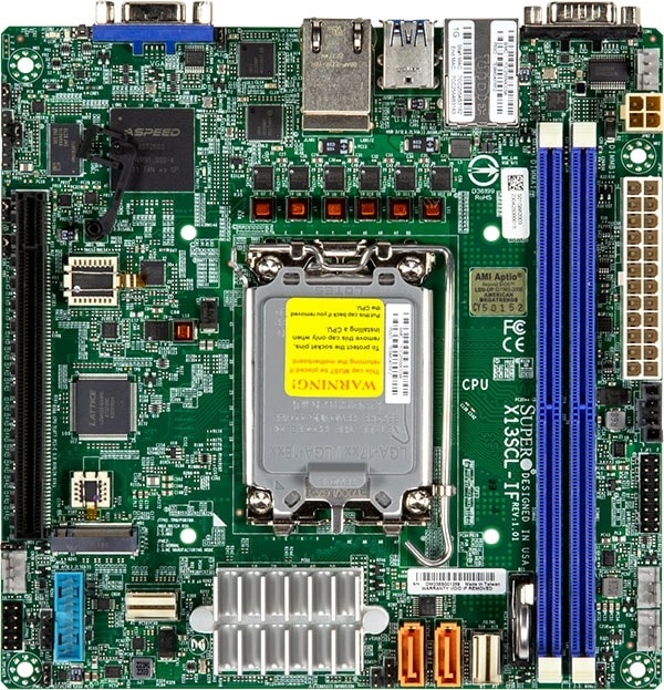 Supermicro MBD-X13SCL-IF Scheda Madre Mini ITX LGA 1700 con Chipset C262 e Supporto DDR5