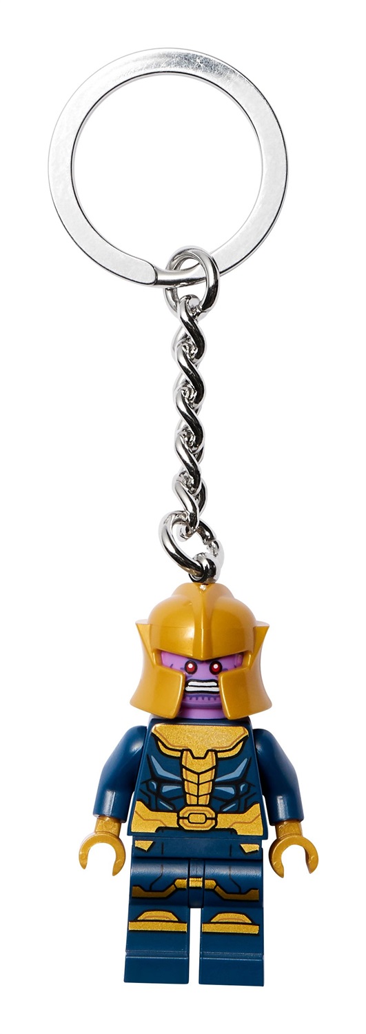 LEGO Portachiavi Thanos 854078 - Minifigure con Catena e Anello di Metallo