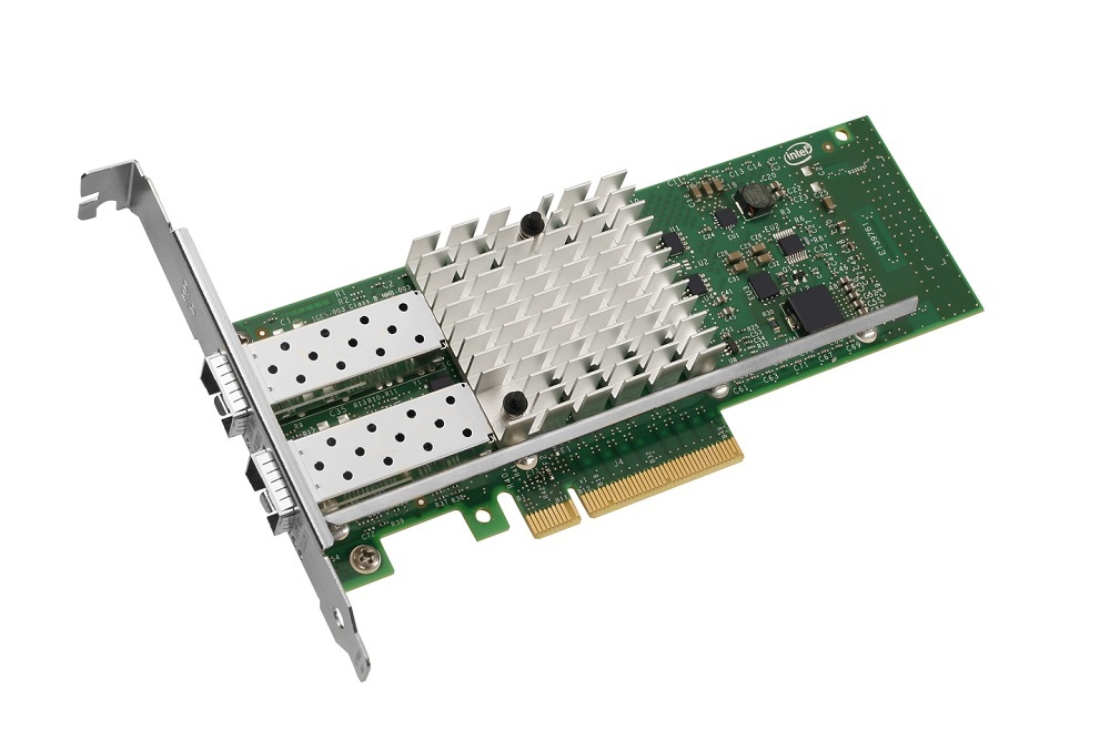 Intel E10G42BTDA Scheda di Rete e Adattatore Interno Ethernet 10Gbps PCIe Low Profile con FCoE SFP x 2 - Nuovo