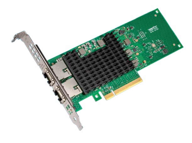 Intel X710-T2L - Scheda di rete interna Ethernet 10000 Mbit/s, PCI Express, Cablata, Nero e Verde