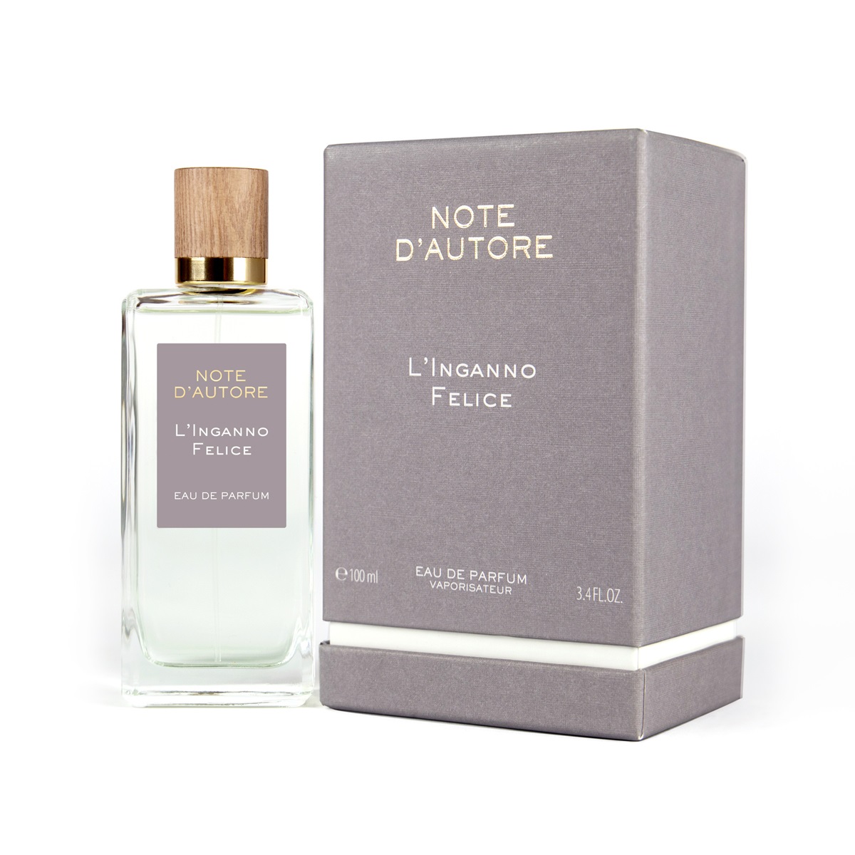 Note d'Autore L'Inganno Felice Eau de Parfum 100ml - Fragranza Intensa per Uomo con Note di Bergamotto, Patchouli e Lavanda