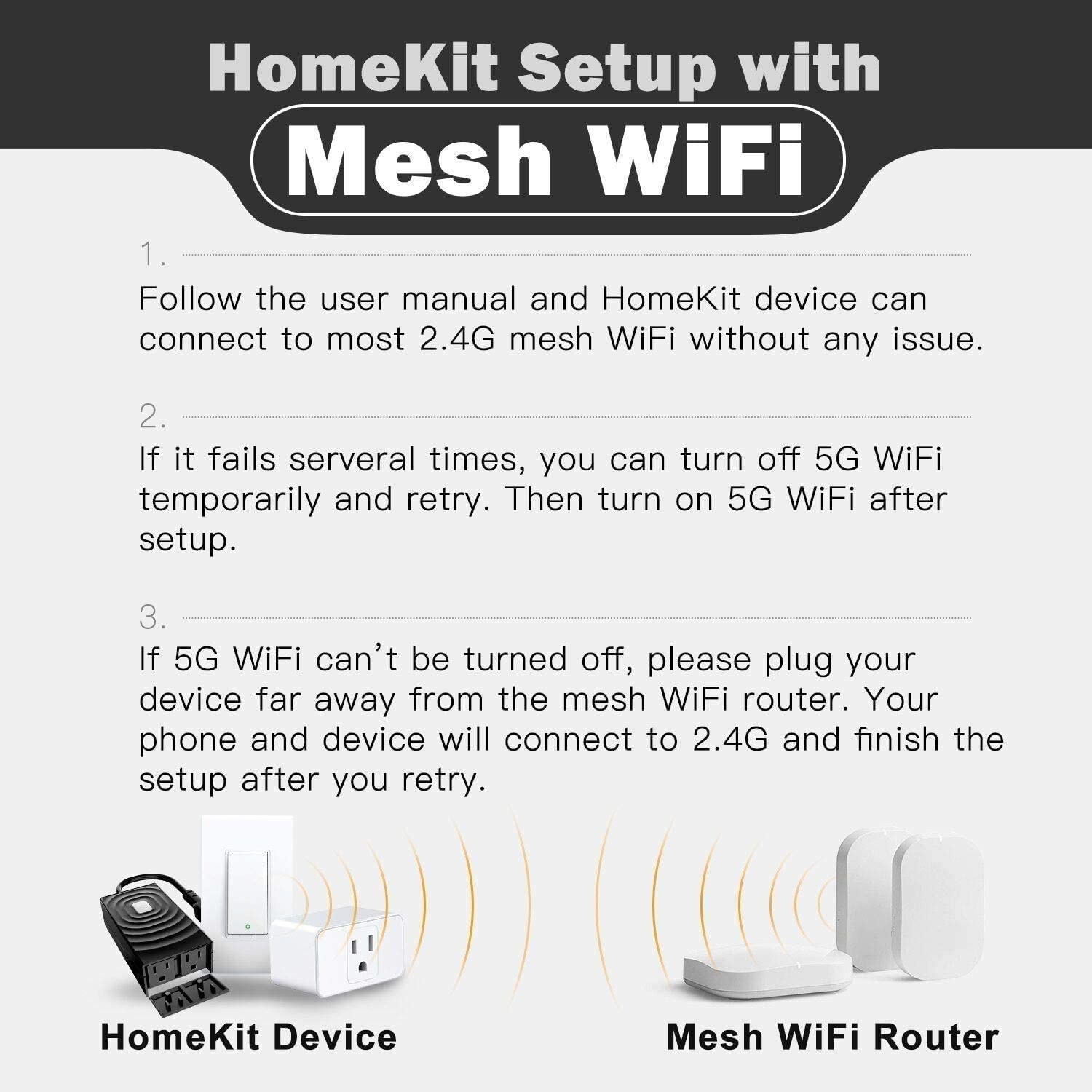 Meross MSS710HK Interruttore Smart WiFi Universale 10A con HomeKit, Funzione Timer, Telecomando e Controllo Vocale - Compatibile con Alexa e Google Home