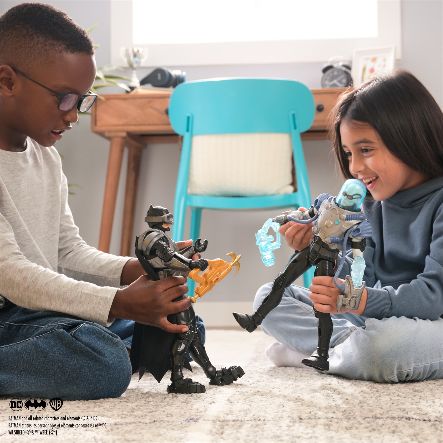 DC Comics Batman Adventures Battle Pack - Set di Action Figures Batman e Mr. Freeze 12in