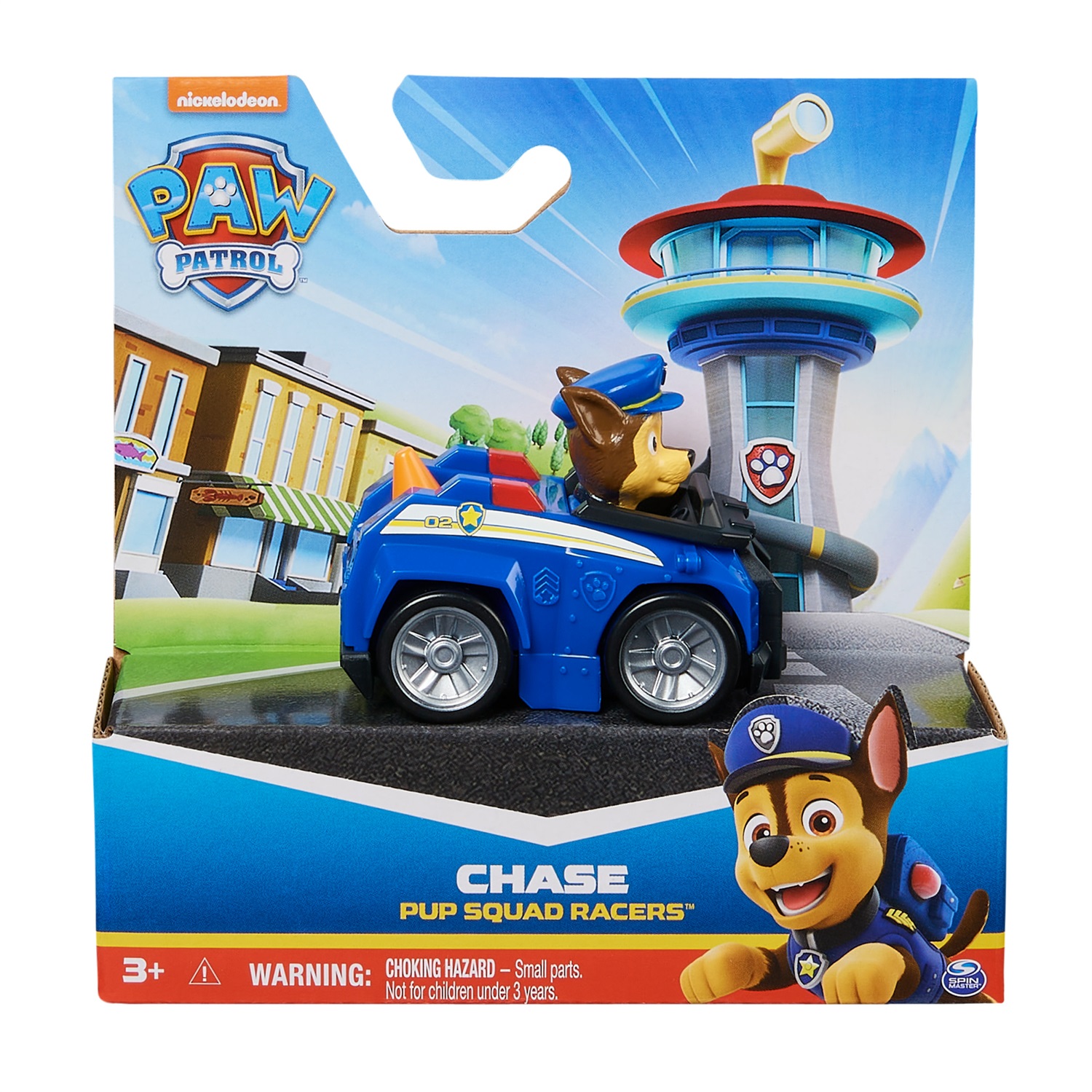 Spin Master Paw Patrol Pup Squad Racers - Mini veicolo collezionabile Chase, Marshall e Rocky, adatto per bambini dai 3 anni in su