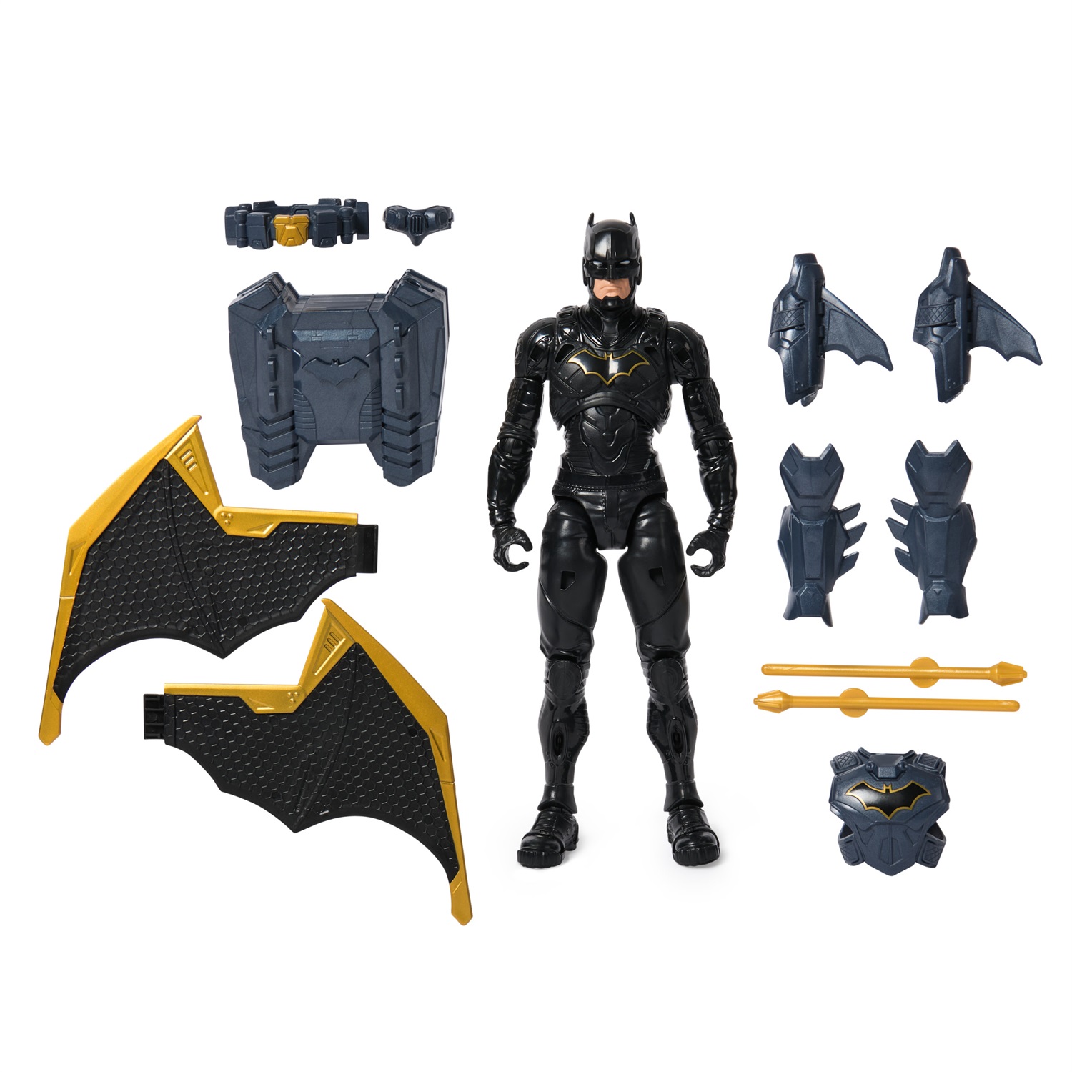 Spin Master DC Comics Action Figure Batman Adventures Night Sky - 30 cm, 17 Punti di Articolazione, Ali Espandibili e 7 Accessori