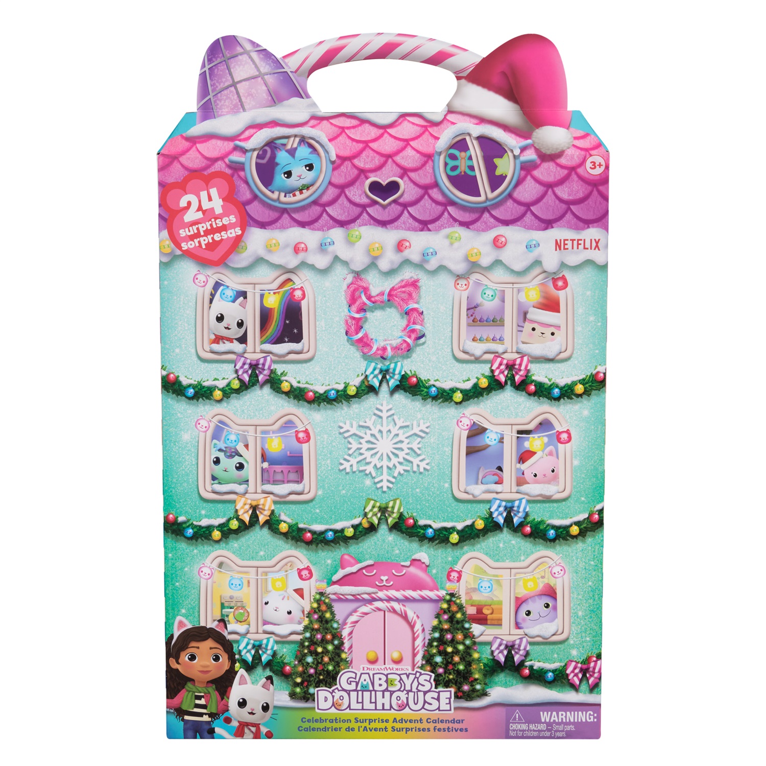 Gabby's Dollhouse Calendario dell'Avvento - 24 Giocattoli a Sorpresa con Personaggi, Adesivi e Accessori per la Casa delle Bambole, per Bambine e Bambini dai 3 Anni