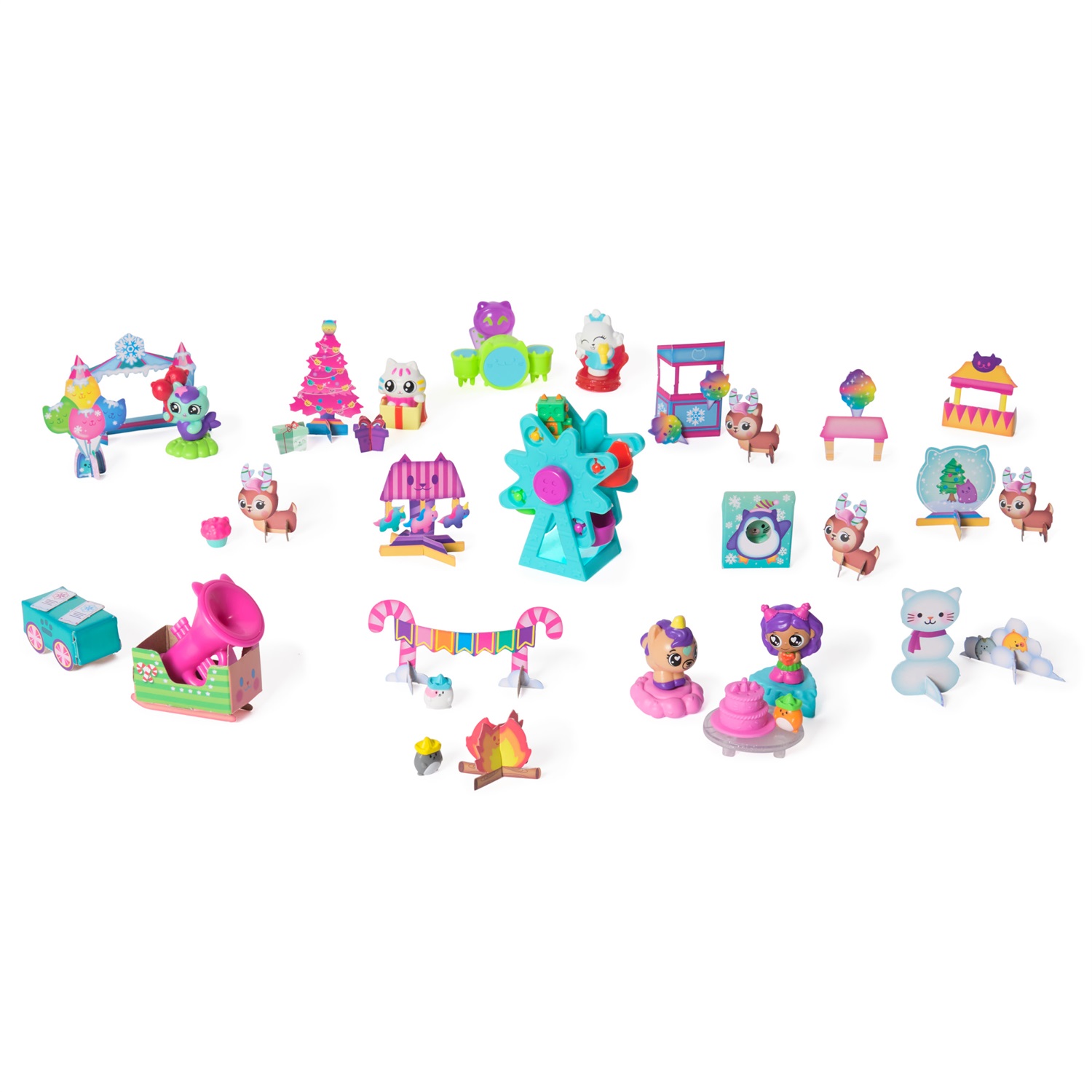 Gabby's Dollhouse Calendario dell'Avvento - 24 Giocattoli a Sorpresa con Personaggi, Adesivi e Accessori per la Casa delle Bambole, per Bambine e Bambini dai 3 Anni