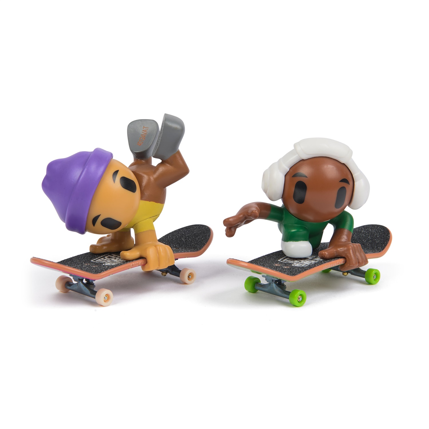 Tech Deck Sk8 Crew - Confezione da 2 Fingerboard con Personaggi, Mini Skateboard Personalizzabili per Bambini dai 5 Anni