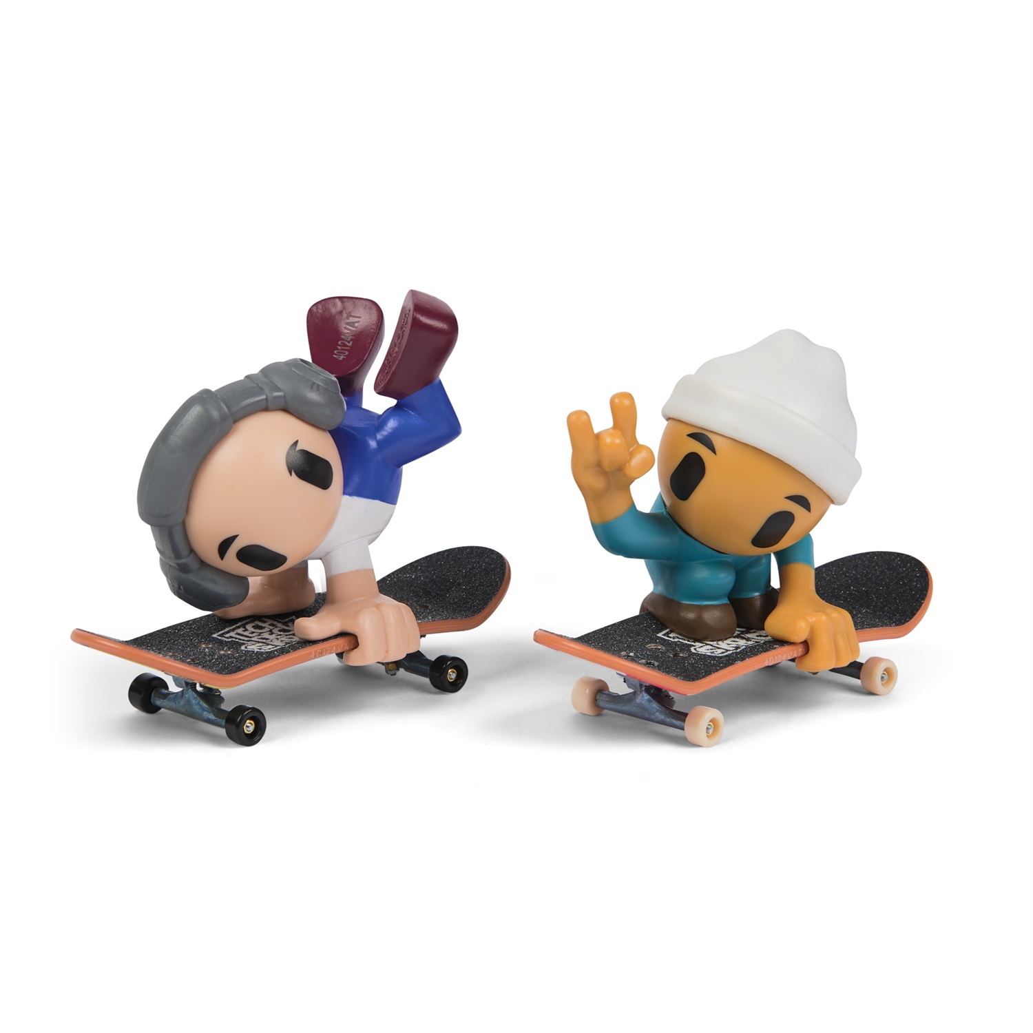 Tech Deck Sk8 Crew - Confezione da 2 Fingerboard con Personaggi, Mini Skateboard Personalizzabili per Bambini dai 5 Anni