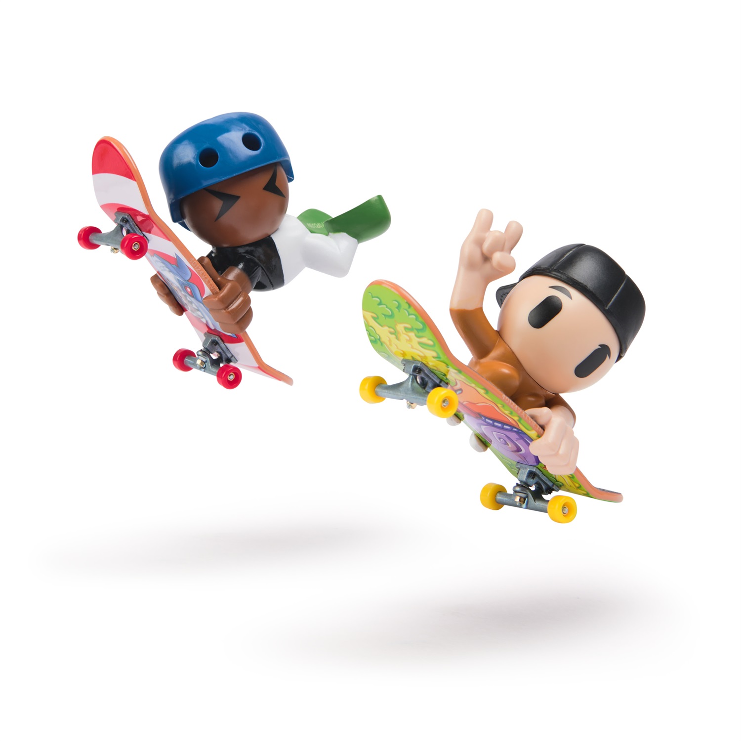 Tech Deck Sk8 Crew - Confezione da 2 Fingerboard con Personaggi, Mini Skateboard Personalizzabili per Bambini dai 5 Anni
