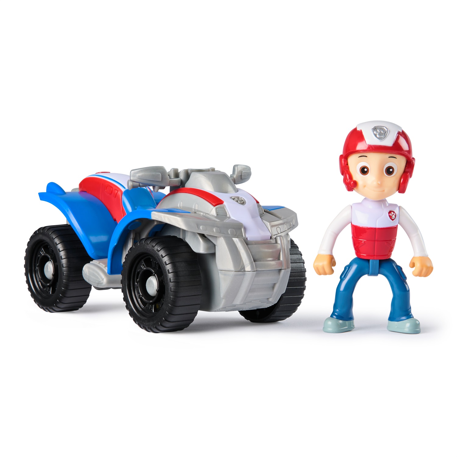 Spin Master Paw Patrol Quad di Ryder - Veicolo Giocattolo con Action Figure da Collezione, Ruote Funzionanti e Plastica Riciclata, Età 3