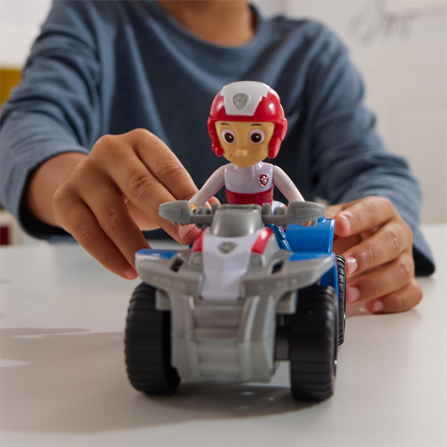 Spin Master Paw Patrol Quad di Ryder - Veicolo Giocattolo con Action Figure da Collezione, Ruote Funzionanti e Plastica Riciclata, Età 3