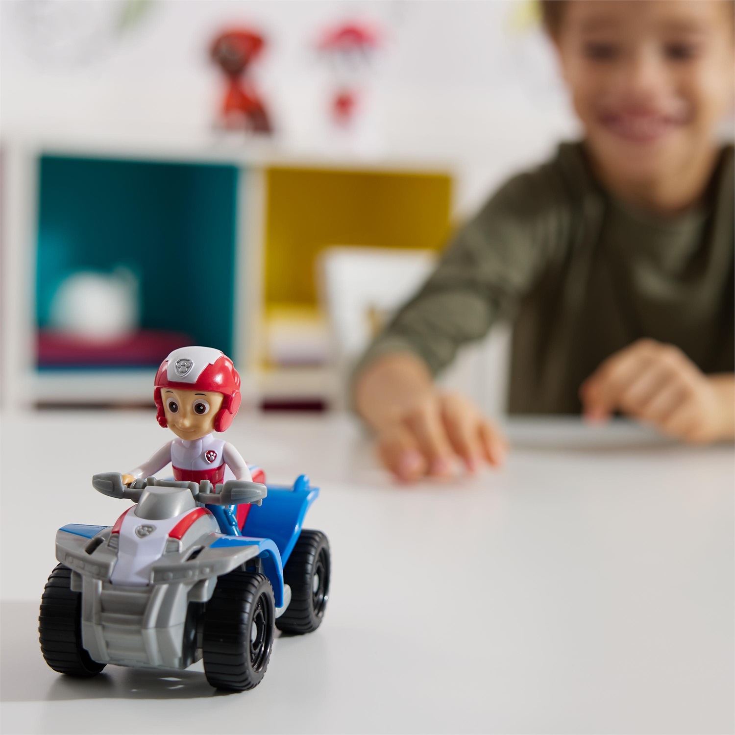 Spin Master Paw Patrol Quad di Ryder - Veicolo Giocattolo con Action Figure da Collezione, Ruote Funzionanti e Plastica Riciclata, Età 3