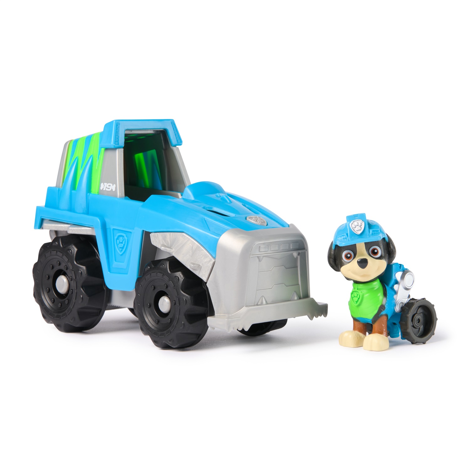 Spin Master Paw Patrol Veicolo di Salvataggio Dinosauri di Rex con Action Figure da Collezione - Giocattolo Sostenibile per Bambini 3 Anni