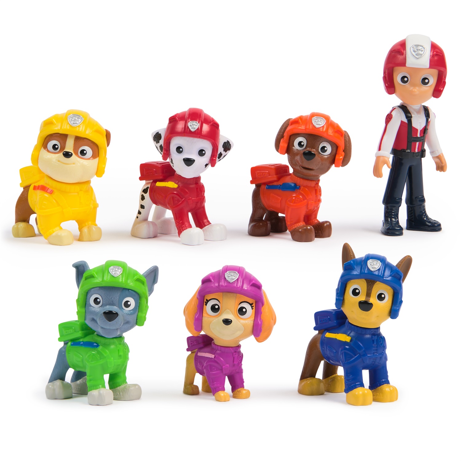 Spin Master PAW Patrol Air Rescue - Confezione Regalo con 7 Cuccioli Collezionabili: Chase, Ryder, Marshall, Rocky, Rubble, Zuma e Skye - Giocattoli per Bambini dai 3 Anni in su