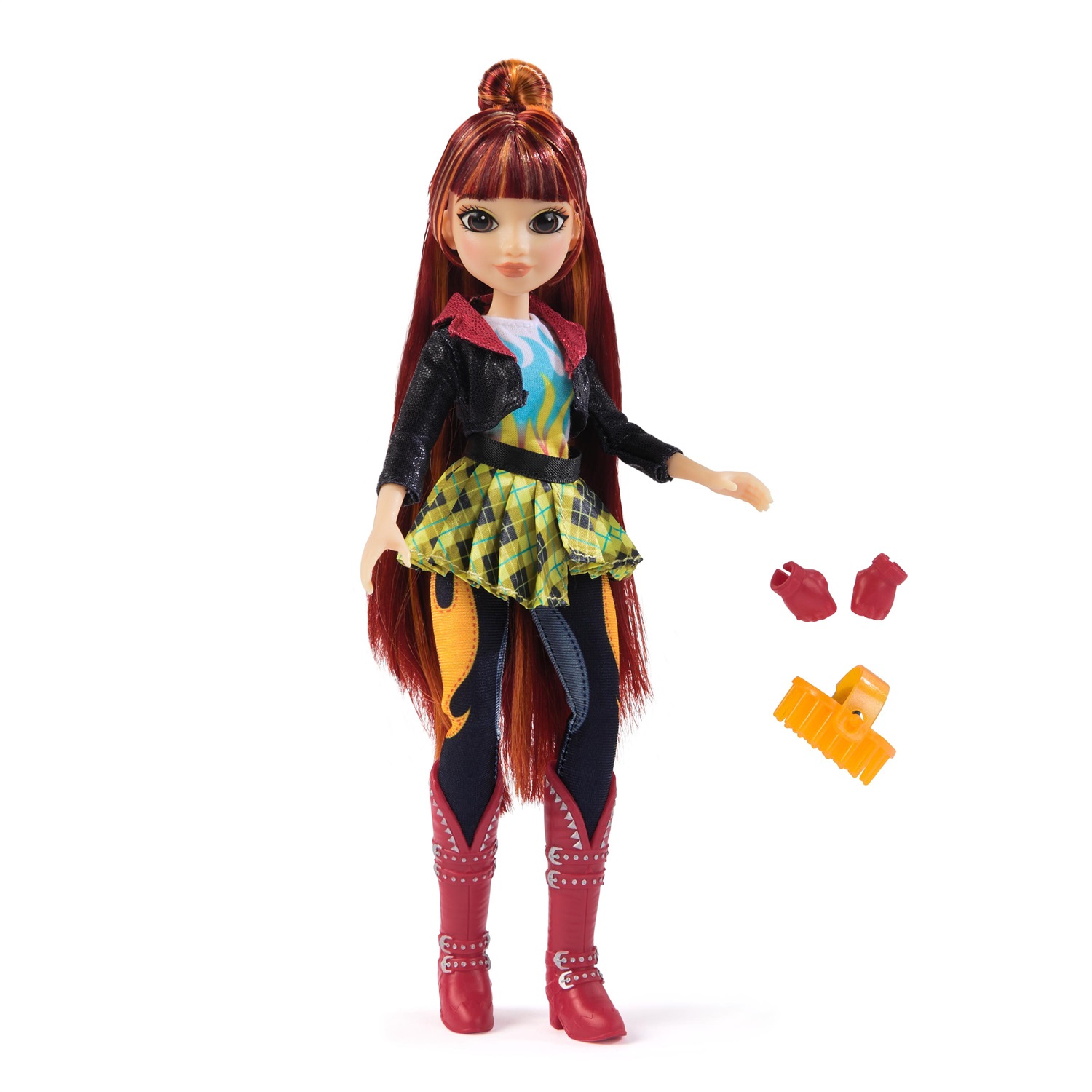 Spin Master Unicorn Academy Bambola Valentina 24 cm con Capelli con Mèches, 5 Accessori di Moda e Strumento per lo Styling, per Bambine dai 4 Anni