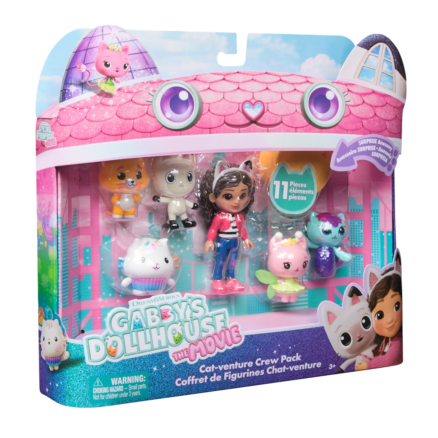 Spin Master - Gabby's Dollhouse: The Movie - Set Deluxe di 11 Personaggi con Accessori per Bambini dai 3 Anni in Su