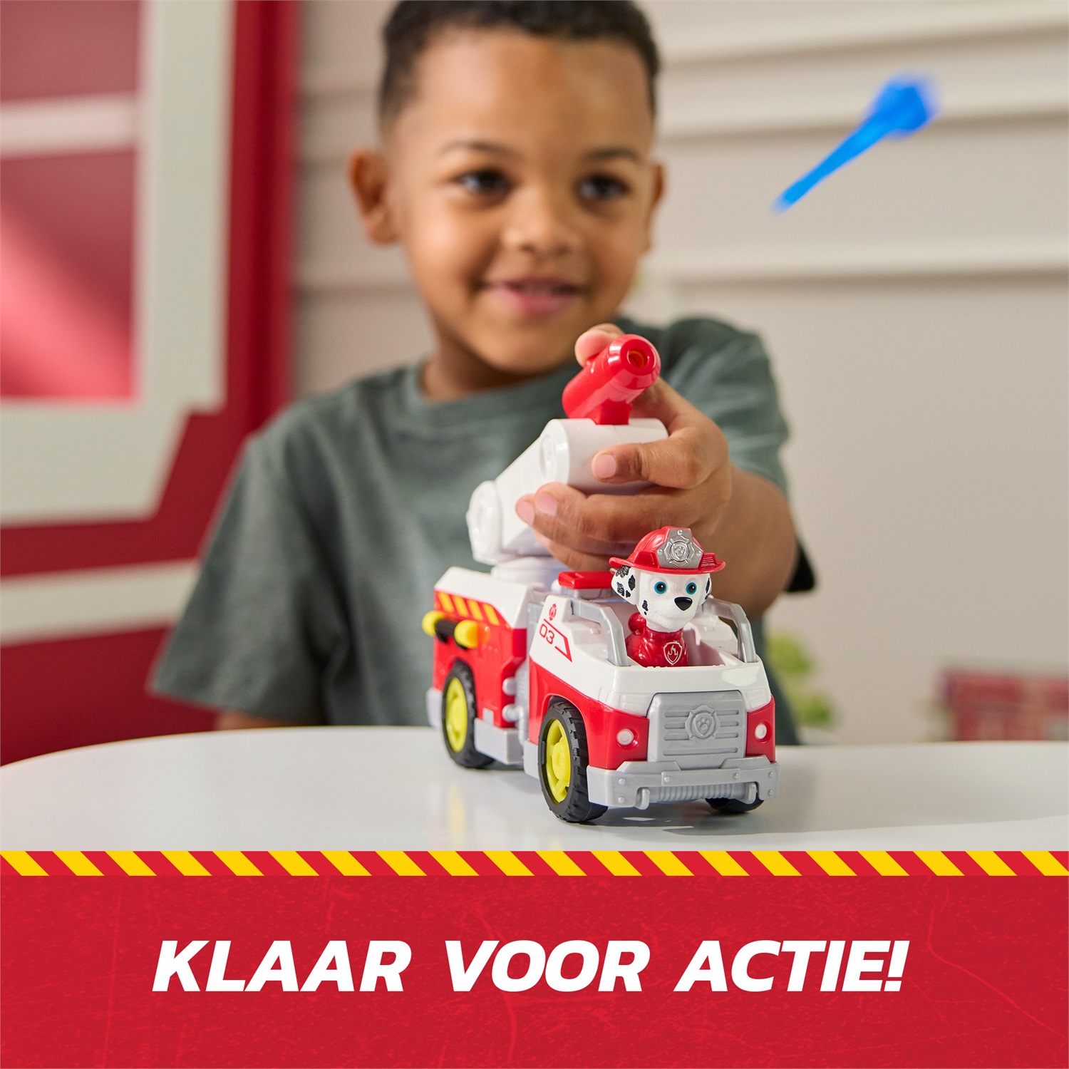 Paw Patrol Fire Rescue: Camion dei Pompieri di Marshall con Action Figure, Lanciamissili e Funzionalità Realistiche per Bambini dai 3 Anni
