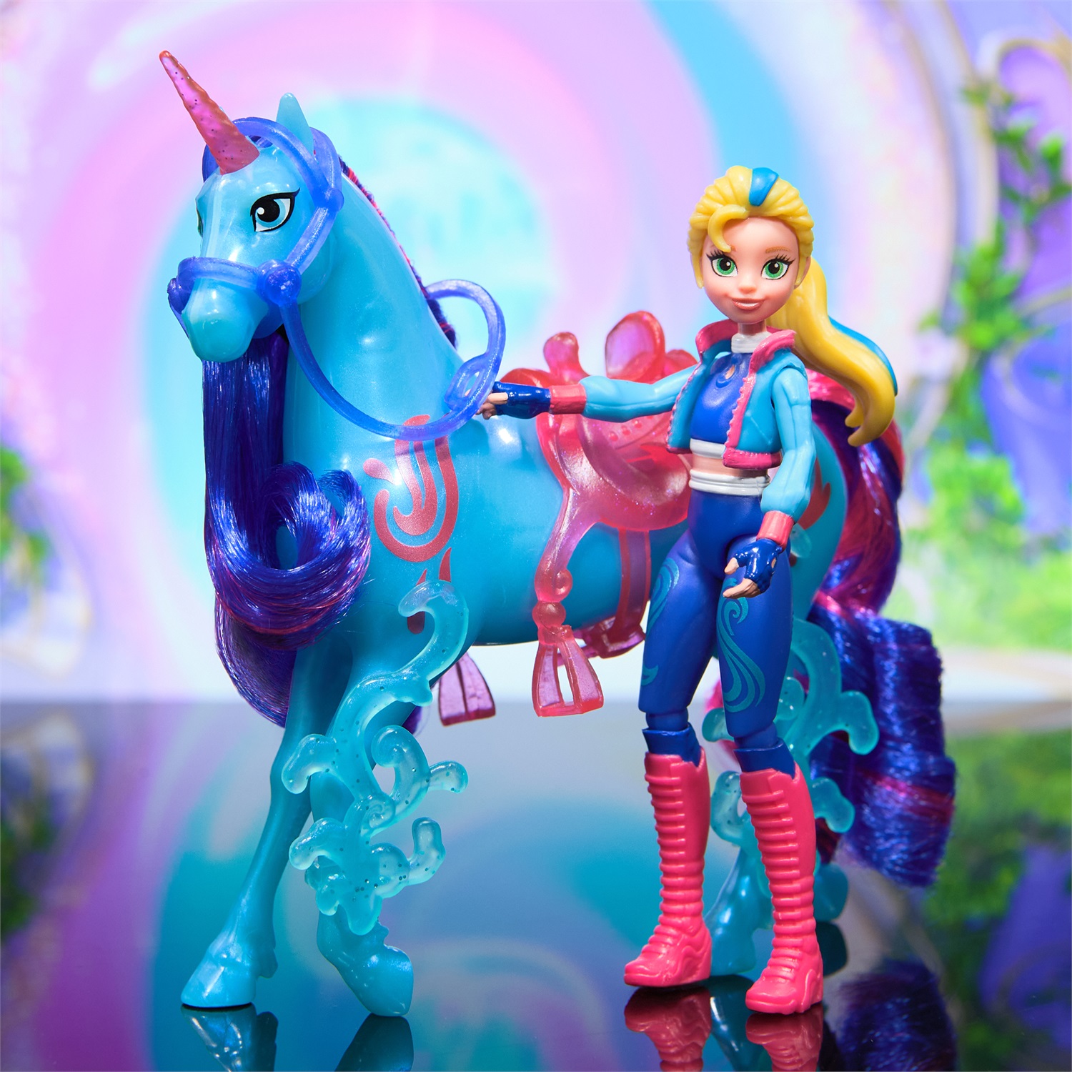 Unicorn Academy: Set di Isabel e River con Unicorno, Spazzola e Personaggi Originali - Per Bambini dai 4 Anni