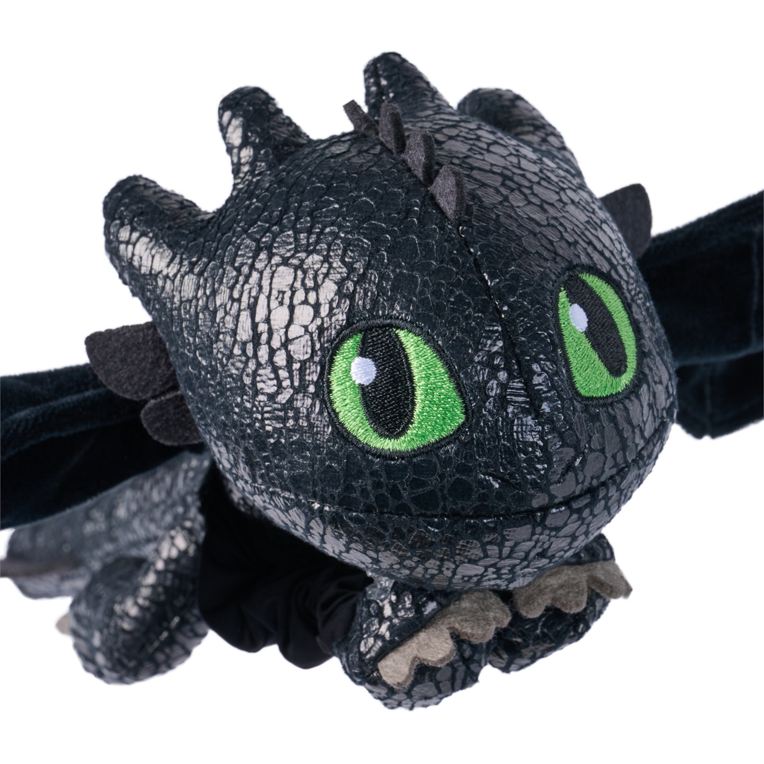 DreamWorks Dragons Toothless - Giocattolo di peluche da 30,5 cm con ali abbracciabili e funzione di lancio per bambini dai 4 anni