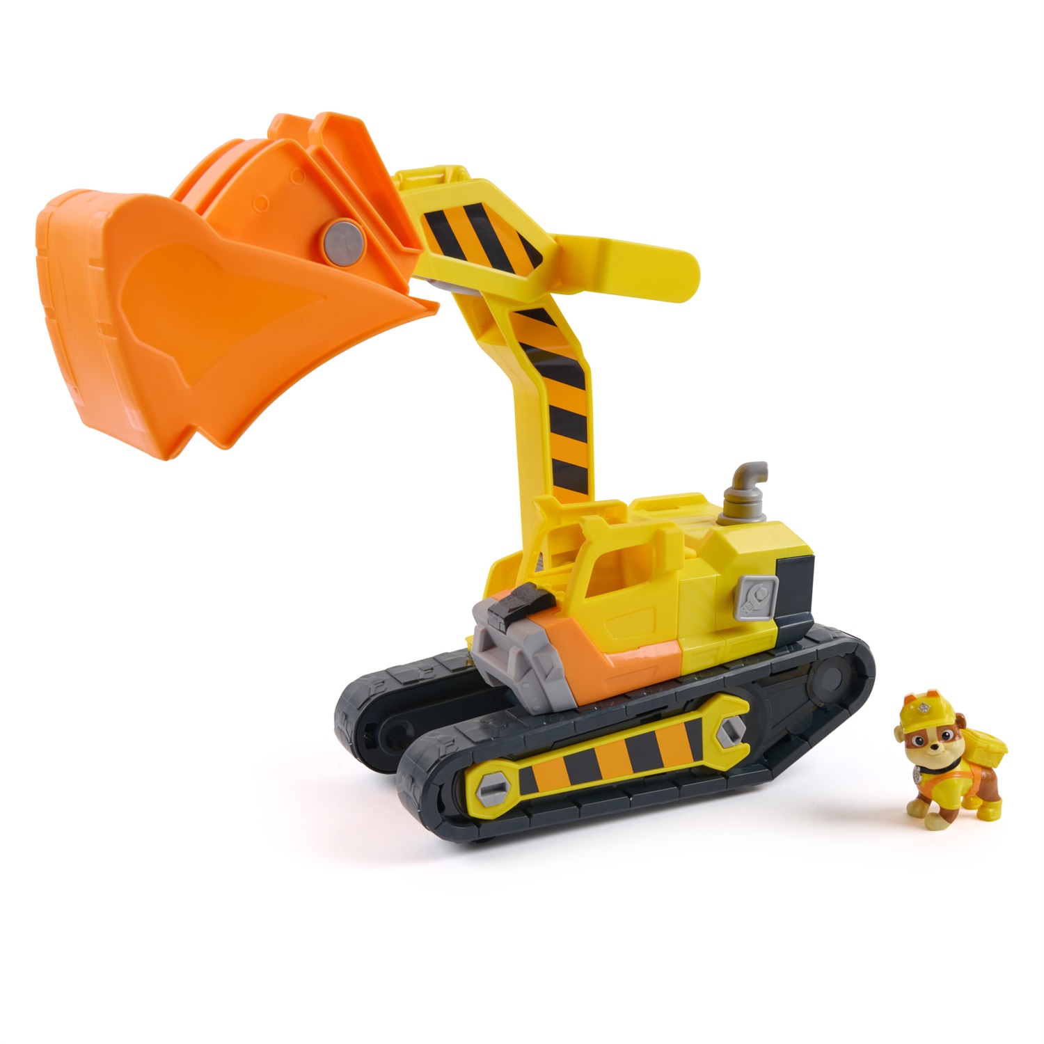 Spin Master Rubble & Crew - Bulldozer di Rubble con Attrezzi Rimovibili e Personaggio da Collezione, Giocattolo per Bambini 3 Anni