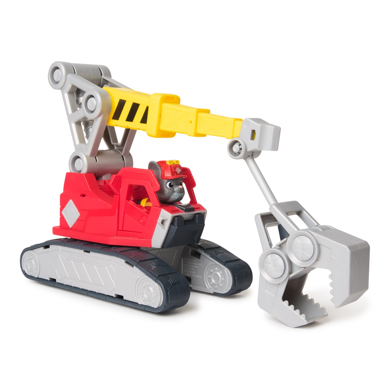 Rubble & Crew Mega Gru di Charger - Veicolo Giocattolo con Personaggio e 2 Attrezzi Rimovibili per Bambini 3 Anni