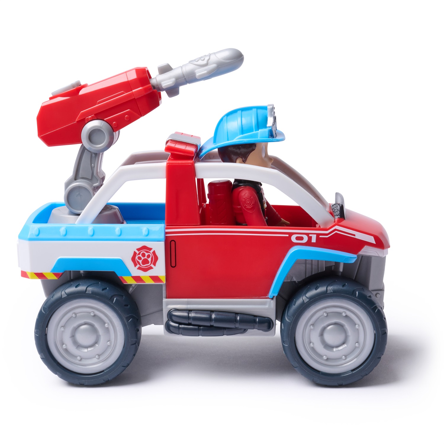 PAW Patrol Quad Antincendio con Ryder - Veicolo da 18 cm con Lanciatore di Droni e Drone Incluso, Giocattolo per Bambini dai 3 Anni