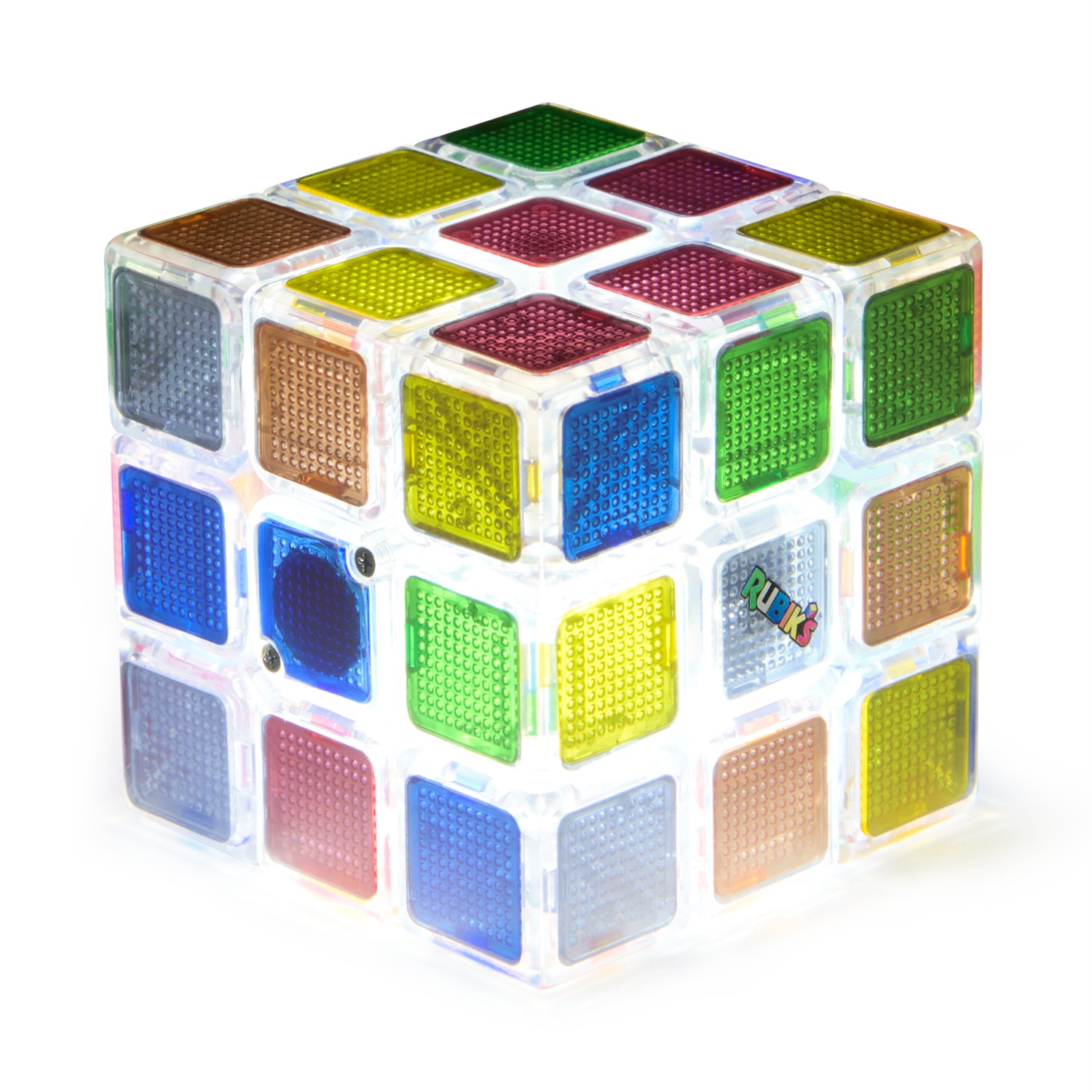 Rubik's Cubo Pulse - Cubo Originale con Luci Lampeggianti, Rompicapo Antistress per Adulti e Bambini, 8 Anni