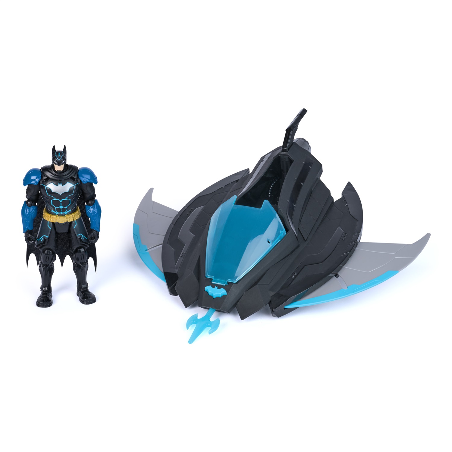 Spin Master Batman Ninja Batwing con Blaster Proiettile e Action Figure di 15 cm per Bambini dai 4 Anni