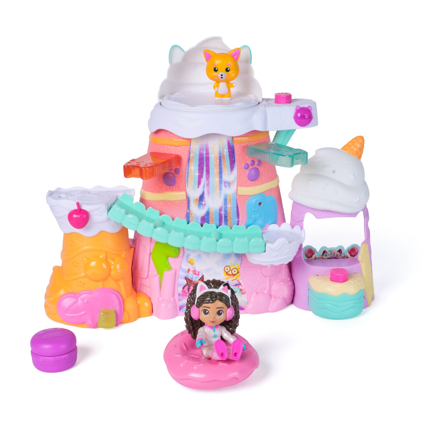 GABBY La Casa delle Bambole - Set da Gioco 'La Montagna dei Dolcetti' con 12 Pezzi e Figura di Gabby