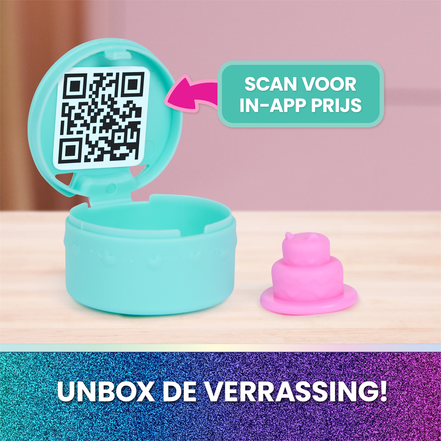 Spin Master Gabby's Dollhouse: The Movie - La Stanza Cucina Cake-tastica con Personaggio Cakey e 8 Accessori | Playset da 10 Pezzi per Bambini dai 3 anni in su