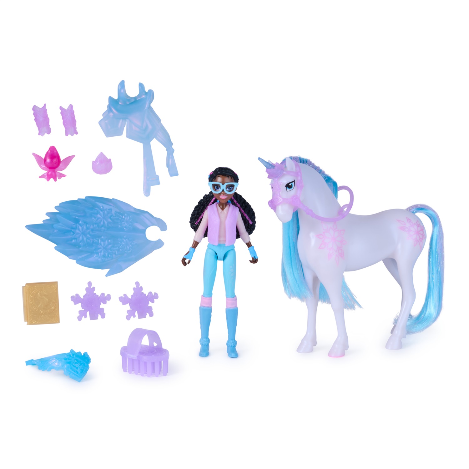 Accademia Unicorno: Pacchetto Storie con Bambola Layla e 13 Accessori per Bambine dai 4 Anni