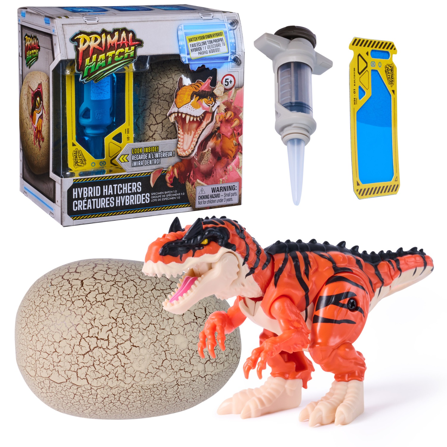 Primal Hatch Giocattolo Dinosauro Ibrido con Uovo Schiudibile - Creatura Misteriosa per Bambini dai 5 Anni