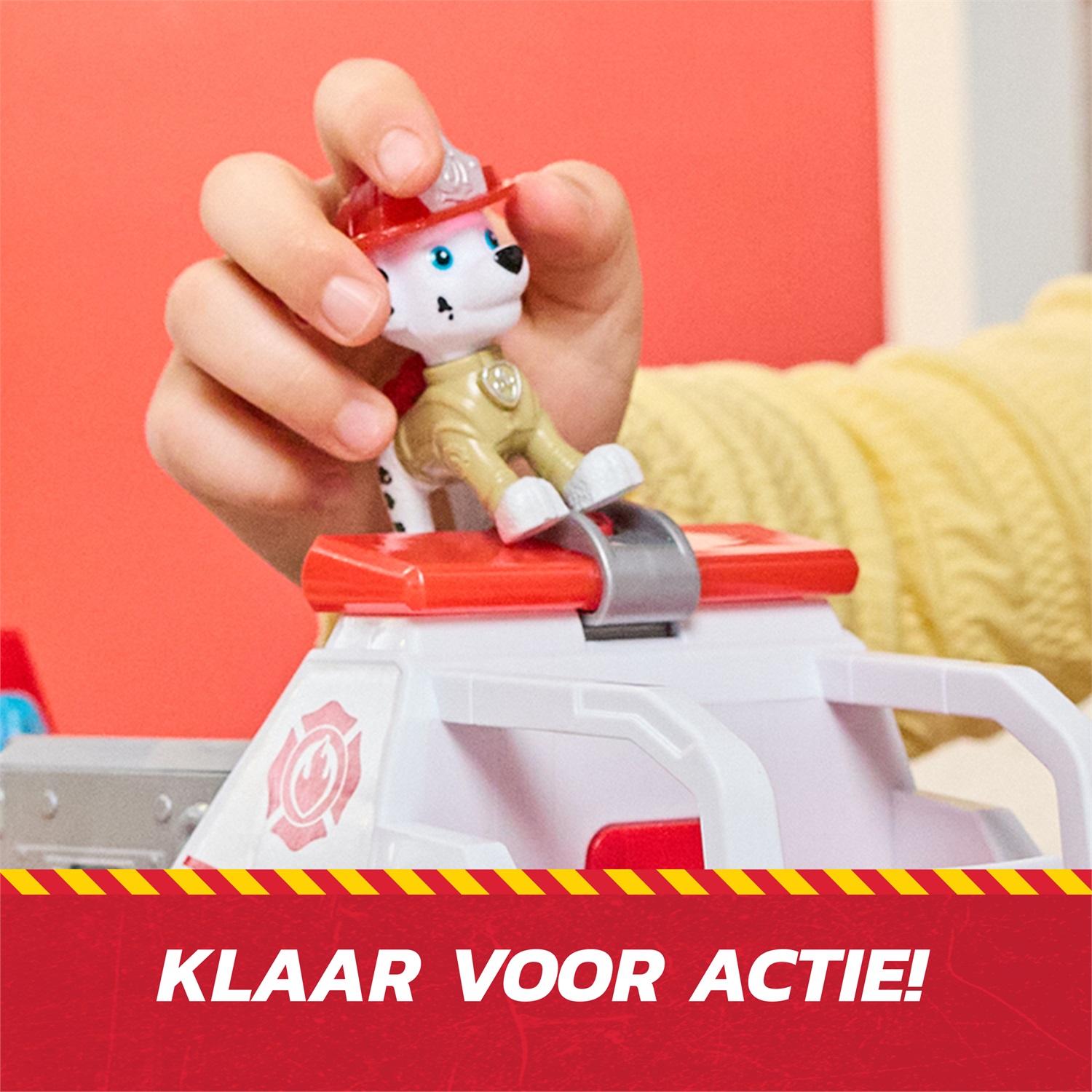 Spin Master PAW Patrol Fire Rescue: Camion dei Pompieri a Caricamento Rapido con Personaggio Marshall, Luci, Suoni, Scala Mobile e Lanciatore Rapido, Giocattolo per Bambini e Bambine, 3 Anni