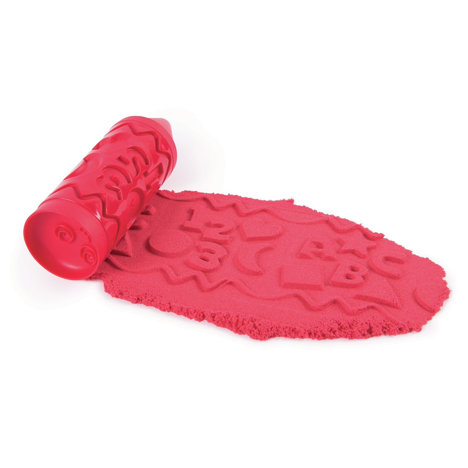 Kinetic Sand - Penna Stamp N' Roll con 85 g di sabbia colorata per timbrare e arrotolare modelli, per bambini dai 3 anni