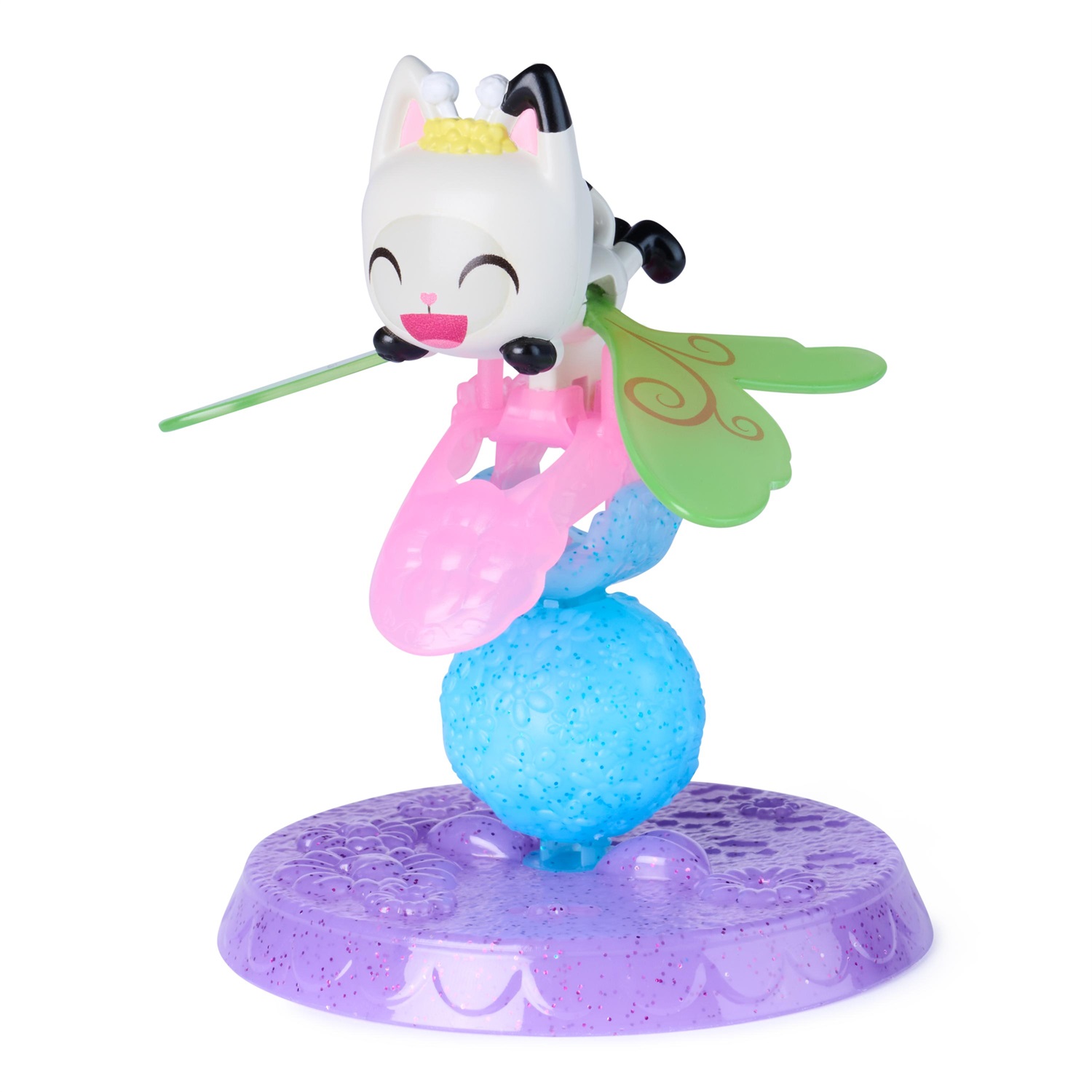 DREAMWORKS GABBY'S DOLLHOUSE Anello con Ali Magiche per Il Gattino Baby Box con Base per Esposizione - Giocattolo per Bambini dai 3 Anni