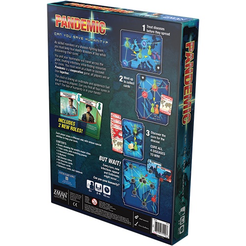 Z-Man Games Pandemic - Gioco da Tavolo Strategia per 2-4 Giocatori, Età 8 , Durata 45 Minuti