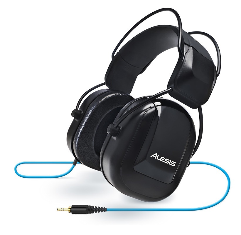 Alesis DRP100 - Cuffie Professionali per Batteristi, Monitoraggio di Batterie Elettroniche, Design Circumaurale, Cablato, Nero