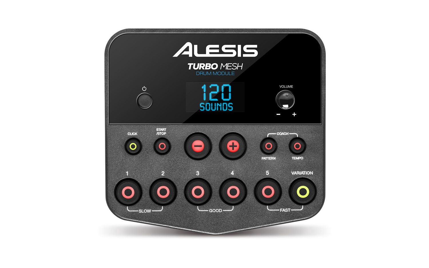 Alesis Turbo Mesh Kit - Batteria Elettronica con 7 Pad, Pelli Mesh, 120 Suoni, 30 Tracce di Accompagnamento, Rack in Acciaio, Accessori