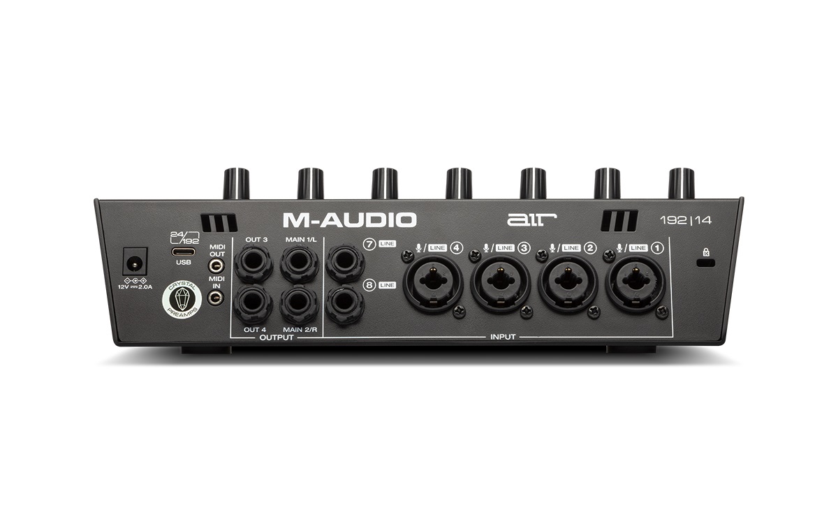 M-Audio AIR 192|14 - Interfaccia Audio Esterna MIDI USB, 8 Ingressi/4 Uscite, Registrazione Professionale a 24 bit/192 kHz con Pacchetto Software incluso