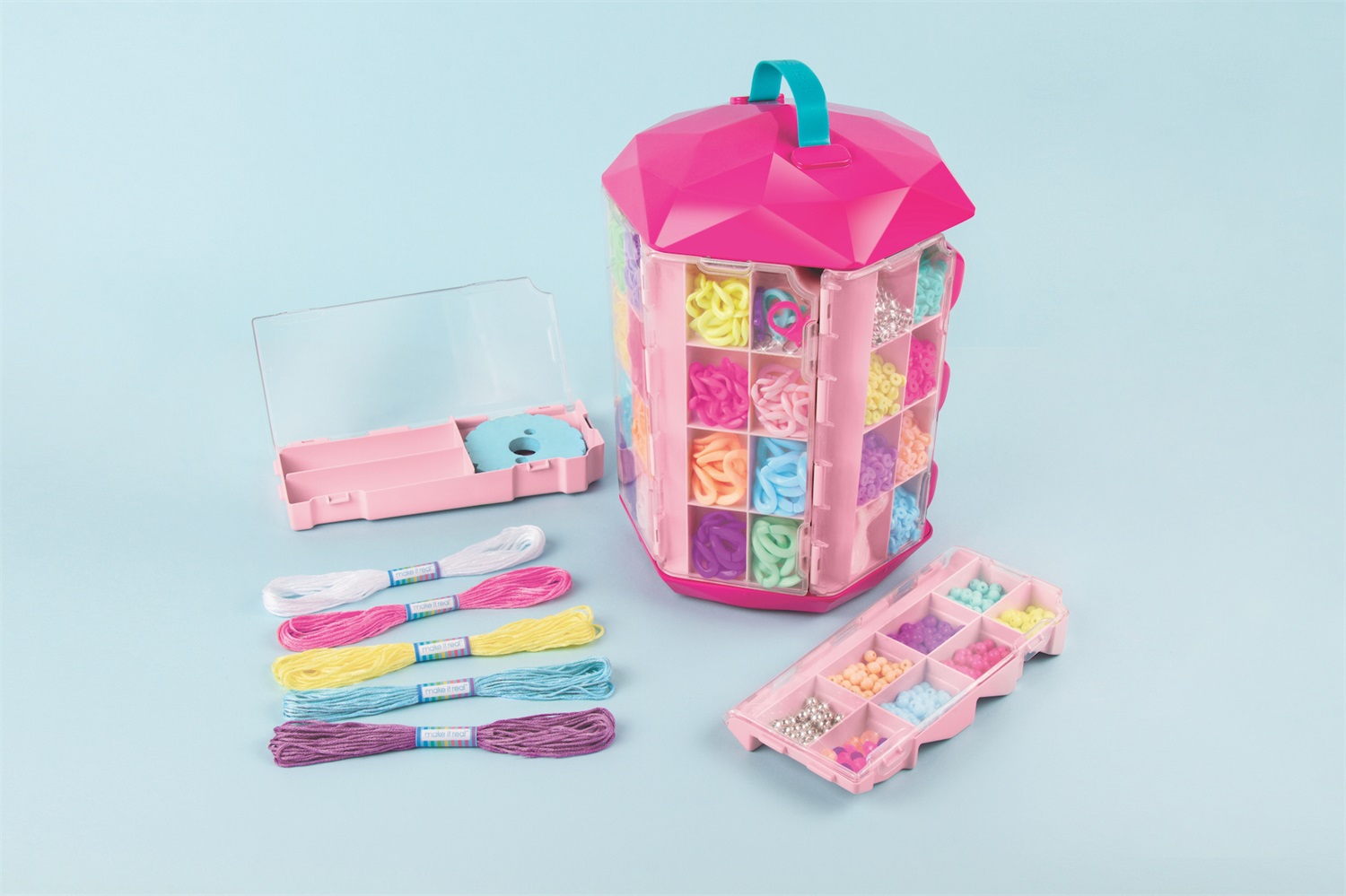 Make It Real Set di Gioielli 5 in 1 Multicolore Medium - Crea fino a 41 Gioielli Diversi con Perline Mix&Match