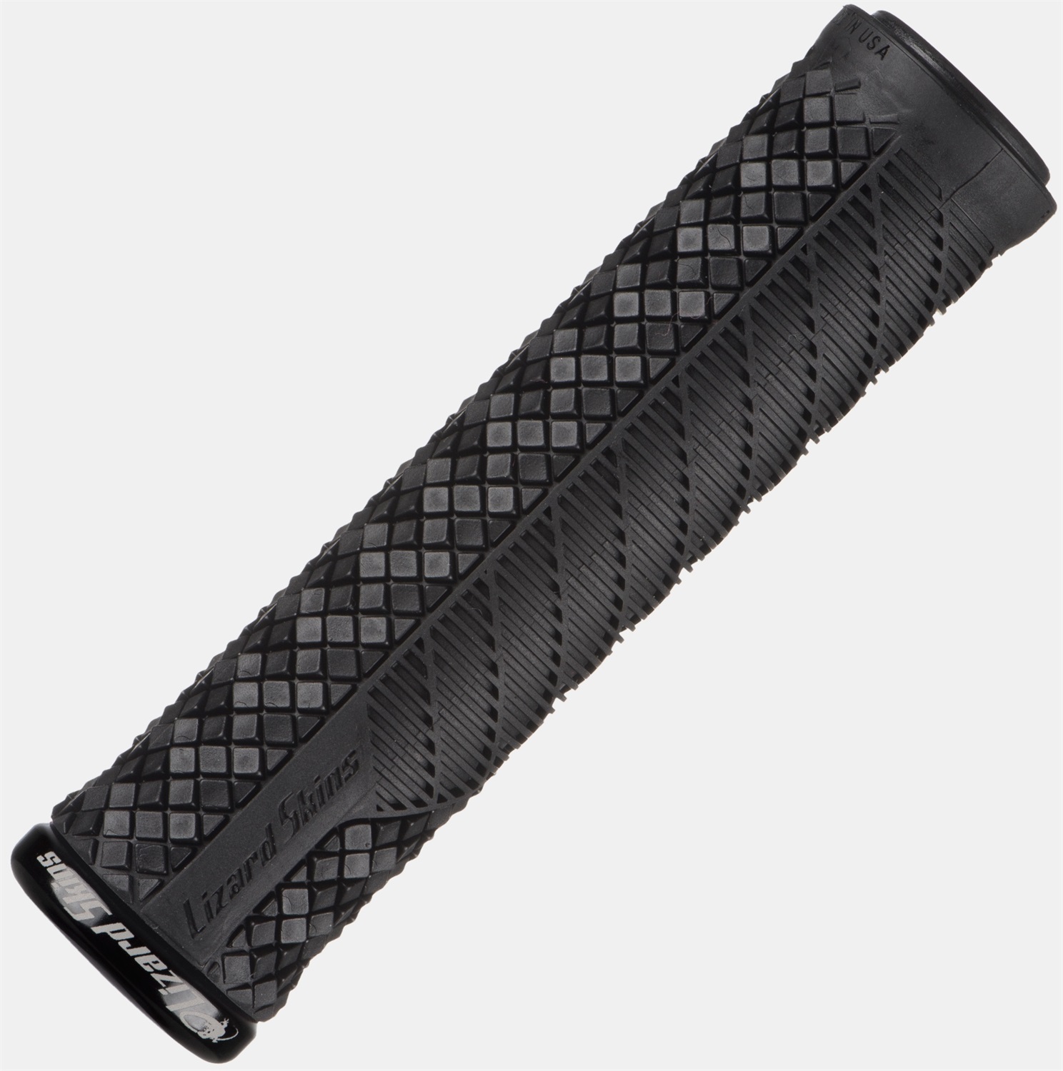 Lizard Skins Charger Evo - Manopole per Bicicletta Unisex, Nero, Taglia Unica, Anello di Blocco, Diametro 31 mm, Lunghezza 136 mm, Peso 90 grammi