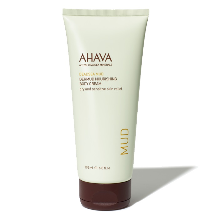 AHAVA Dermud Nourishing Body Cream 200 ml - Crema Corpo Nutriente per Pelli Secche e Sensibili, Idratante e Lenitiva