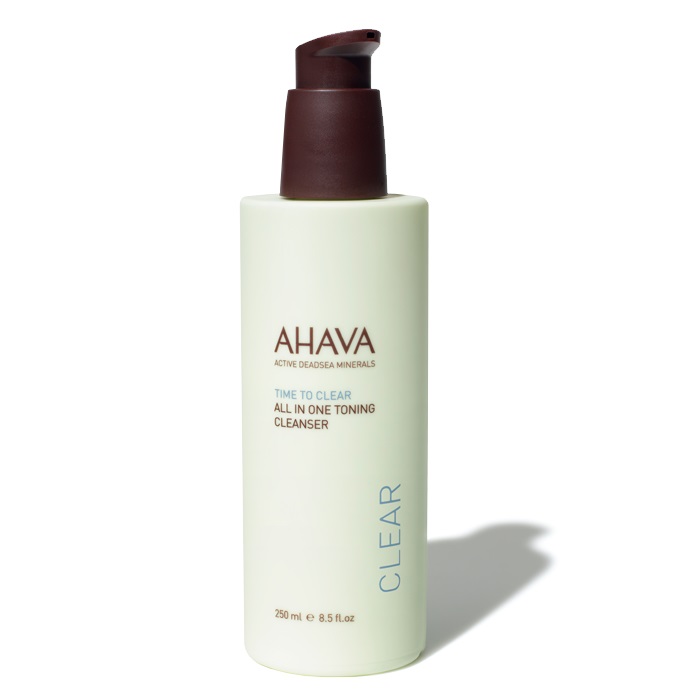 AHAVA All in One Toning Cleanser 250 ml - Detergente Viso e Occhi, Rimuove Trucco e Impurità, Formula Tonificante e Idratante