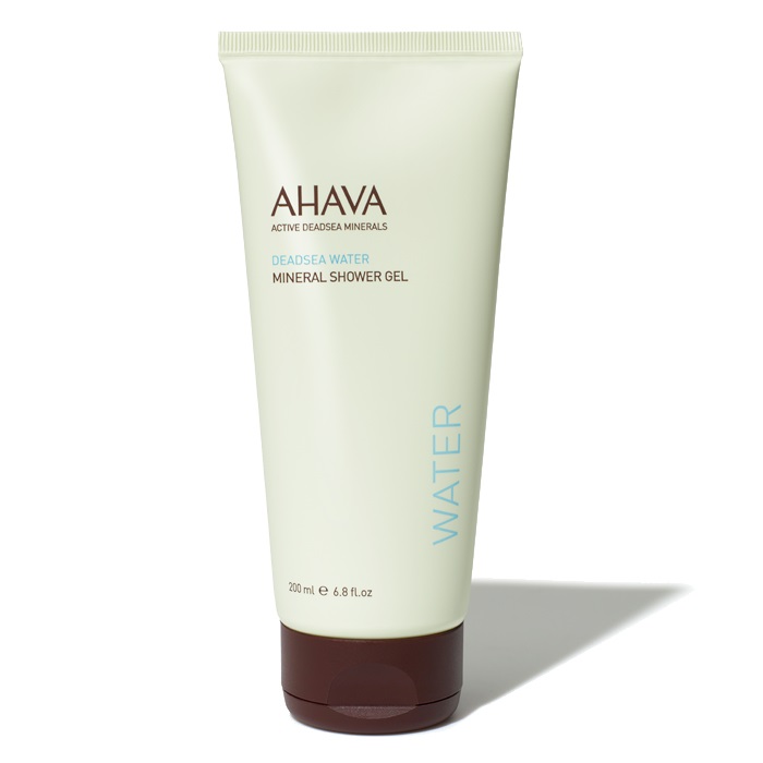AHAVA Deadsea Water Mineral Shower Gel Doccia Rinfrescante 200 ml - Gel Detergente Idratante con Melograno e Fiori di Ciliegio