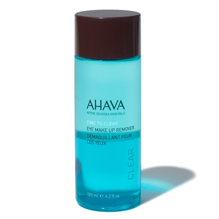 AHAVA Time To Clear Struccante Bifasico per Occhi 125 ml - Rimuove Trucco Waterproof, Formula Lenitiva con Aloe Vera e Calendula