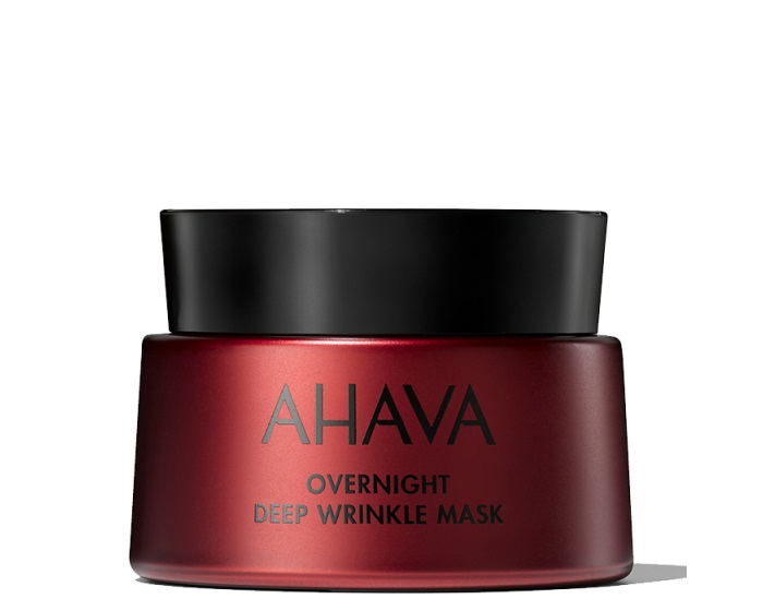 AHAVA Overnight Deep Wrinkle Mask 50ml - Maschera Notturna Antirughe a Base di Gel con Complesso Apple of Sodom