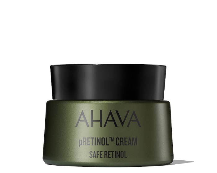 Ahava pRetinol Cream - Crema Viso Anti Rughe Idratante 50 ml con Complesso pRetinol e Alga Dunaliella