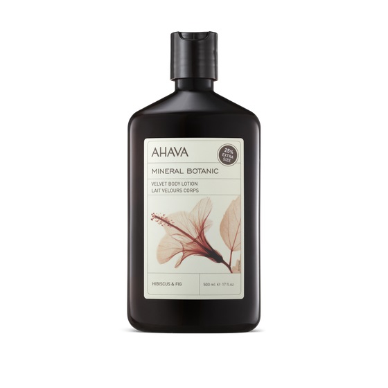 Ahava Mineral Botanic Body Lotion - Hibiscus & Fig 500 ml - Lozione Vellutata Idratante con Osmoter™